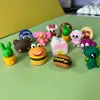 Fabricante Personalizado PVC Borracha Macia Estojo para Lápis Criativo 3D Estéreo Acessórios de Papelaria Decoração de Tampa de Caneta de Desenho Animado Fofo