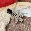 Presilha de Cabelo Fofa de Floco de Neve Vermelho, Presilha para Franja, Presilha Lateral, Doce Vibe Outono e Inverno, Pequena Presilha de Floco de Neve, Presilha Bb