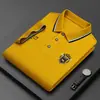 Camisa Polo Bordada para Hombre sin Planchar Top de Manga Corta de Verano Popular de Alta Calidad Casual de Negocios Exportación Comercio Electrónico Transfronterizo