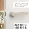 Venda Direta de Fábrica Fechadura de Porta Minimalista Estilo Italiano, Fechadura de Porta de Quarto Universal, Fechadura de Porta Magnética Silenciosa para Quarto Ecológica