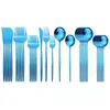 Conjunto de talheres de aço inoxidável Talheres portugueses sobremesa dourada conjunto de cinco peças AliExpress talheres ocidentais de aço inoxidável