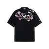 2025 Nueva Camiseta de Manga Corta Mariposa Retro Americana para Hombre Verano Oversize Casual Combinable Top para Pareja
