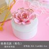 Nórdico ins caixa de jóias cerâmica artesanal flor frasco de armazenamento de menina criativa coração desktop presente decoração ornamentos