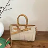 Diseño Patchwork Mezclilla para Mujer 2026 Nuevo Estilo Simple Casual Estilo Coreano Gran Capacidad Bolso de Hombro Único Bolso Cruzado Pequeño Cuadrado