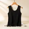 Chaleco térmico sin costuras de terciopelo de dos colores por ambos lados para hombre y mujer con corte de figura chaleco más base lijada fabricantes de ropa interior al por mayor