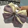 2024 Internet Celebrante Novo High-end Hairpin Francês Grande Volume de Cabelo Tubarão Clipe Bow Grasp Clipe Headwear