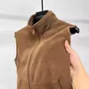 Dropshipping transfronterizo: Chaleco de forro polar para hombre, chaleco casual, estilo primavera/otoño, prenda exterior cálida con forro de forro polar, estilo japonés