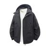 Jaqueta com Capuz Estilo Americano Roupas de Carga Masculinas Primavera Nova Cor Sólida Streetwear Esportes ao Ar Livre Tendência Versátil Casaco Top