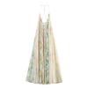 Estilo Europeu e Americano Amazon Aliexpress Popular Tendência de Moda Versátil Sexy Feriado Estampa Floral Patchwork Vestido
