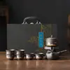 2026 Nuevo Modelo Juego de Té Automático de Arcilla Púrpura Set Caja de Regalo para Uso en Casa, Tetera de Cerámica Kung Fu Completa Regalo de Negocio