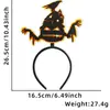 Nueva Diadema de Halloween, Suministros Decorativos para Fiesta del Festival de Fantasmas Brillantes, Diadema Decorativa de Murciélago Fantasma de Halloween para el Cabello