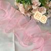 Estilo Ballet ramo pompón alrededor material de embalaje de flores accesorios con falda floral hilo esponjoso decoración de ramo