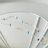 Diseño de nicho estilo coreano collar de frijol color plata de ley 925 cadena de clavícula simple para mujer verano ins celebridad de Internet dopamina