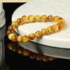 Pulsera de ojo de tigre natural de cristal grande para hombres y mujeres, de una sola vuelta, pulsera de ojo de tigre dorado, cuentas sueltas DIY, fabricantes de joyería, venta al por mayor