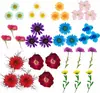 33 Piezas de Combinación con Relieve, Se Pueden Usar para Calcomanías Hechas a Mano, Fundas de Teléfono Secadas con Pegamento, Velas de Aromaterapia, Producción Creativa de Flores, Decoración del Hogar, Regalos de Acción de Gracias y Navidad