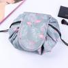 Bolsa de Cosméticos Portátil de Grande Capacidade Impermeável Bolsa de Armazenamento de Viagem Bolso com Aba com Cordão Calças Bolsa de Cosméticos Simples e Preguiçosa Multifuncional