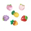 Cor de fruta pérola transparente simulação morango acessórios de joia diy copo d'água capa de celular patch de resina atacado
