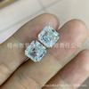 Punto de fábrica Pagoda moissanita 4-12m aschemo San D color súper blanco genuino Diamante Mosan piedra desnuda al por mayor