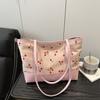 Bolso de Mano Nuevo para Estudiantes 2025 Hermoso Simple Casual Personalidad Moda Hombro Tote Bolsa de Compras Tote Bag Mujeres