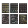 Beleza Completa Transfronteiriça Novos Adesivos de Nail Art Ins Dourado Laser Vazado Flor Rosa Laço Adesivos