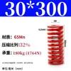 Mola helicoidal de compressão de fio plano forte retangular padrão japonês para molde de alta temperatura vermelha 65mn TM spring SWM carga 6