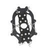 Crampones de Hielo de Acero Inoxidable con Cadena de 12 Dientes de Silicona, Cubrezapatos Antideslizantes para Montañismo al Aire Libre, Senderismo y Actividades en la Nieve, Fáciles de Colocar y Seguros, Adecuados para Hombres y Mujeres