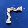 Calcomanía de flor de esquina de madera maciza Talla en madera de Dongyang Flor de esquina francesa Decoración de pared de fondo Flor de madera Luz de esquina de madera europea Talla francesa