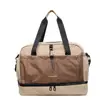 Bolsa de Viagem Casual Leve e Portátil com Compartimentos de Separação Seco e Úmido, Bolsa de Armazenamento para Mala de Rodinhas, Bolsa Transversal Estilosa para Esportes e Fitness