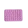 Molde de Silicone com Letras para Chocolate, Pudim, Doces, Cozinha, Bolo, Biscoito, Resistente a Altas Temperaturas