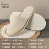 Pantuflas Desechables de Lona No Tejida para Hotel y B&B para Hospitalidad en el Hogar, Pantuflas Engrosadas Antideslizantes con Suelas de Hoja de Sauce, Venta al por Mayor