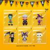 Original Nuevo Dibujo Animado Amazon Halloween galleta calabaza fiesta Fantasma embalaje de dulces bolsa autoadhesiva para hornear