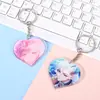 Llavero Acrílico 2D Personalizado Transparente Dibujos Animados DIY Colgante para Llaves Mercancía de Celebridades Colgante Personalizado para Bolsa