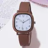 Reloj para Mujer de Comercio Exterior Más Vendido, Estilo Universitario, Reloj Cuadrado Moderno y Casual, Reloj Versátil y Sencillo para Mujer al por Mayor