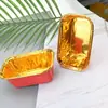 Atacado Retangular Folha de Alumínio Lata Papel Copo Forno Assar Copo Bolo Copo Queijo Batata Doce Caixa Assada Caixa Assada Durian Fábrica