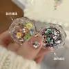 Arte de Unhas Estilo Ins com Bolinhas, Patchwork Colorido, Bolinhas Redondas, Acessórios Tendência para Unhas, Decorações de Unhas