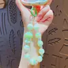 Corrente de Celular Criativa com Contas de Menina Chaveiro Pingente de Boneca Fofo para Mochila Escolar Chaveiro de Carro Pendente de Pequenos Presentes