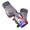 [Guantes de Gamuza] Guantes Cálidos de Invierno con Forro Polar para Hombres y Mujeres, Adecuados para Repartidores, Compatibles con Pantalla Táctil, Gruesos, Resistentes al Viento, Diseño Táctil