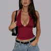 Ropa de Mujer Transfronteriza Amazon Verano 2026: Top de tirantes sin espalda sexy ajustado casual versátil estilo chica picante