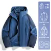 Chamarra HJCAMEL para Exteriores para Mujer Tres en Uno Chaqueta Pequeña Cortavientos e Impermeable Traje de Montañismo para Otoño e Invierno