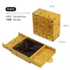 Caja de Joyería de Estilo Nuevo con Herencia, Caja Floral de Doble Apertura Estilo Palacio para Pulseras, Caja Coleccionable, Caja de Regalo para Pulseras, Caja de Almacenamiento de Jade