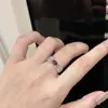 Anel de Rubi vintage estilo Palácio espiga de trigo anel de zircônia totalmente cravejado de diamantes anel aberto feminino com brilho de diamante