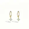 Pendientes de Trébol de Cobre de Moda de Lujo Ligero Estilo Francés Transfronterizos Europeos y Americanos 2026 Pendientes de Moda Elegantes para Mujer
