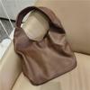 Bolso tote de hombro único de piel de vaca suave para mujer, bolso de cubo de gran capacidad, nuevo, comercio exterior, bolso para teléfono móvil, bolso para mujer, bolso para mujer, personalizado
