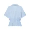 Conjunto de camisa safari con cremallera y pantalón de verano para mujer estilo europeo y americano 26419