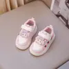 Zapatillas de lona para niñas My Melody, colección de primavera, zapatos blancos, nuevo estilo de primavera 2025, zapatillas deportivas casuales de suela blanda para niños
