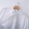 Ropa de Mujer de Comercio Exterior 2026 Verano Moda Europea y Americana Elegante Holgada Corbata de Lazo Cuello Alto Algodón Manga Larga Camisa con un Toque de Alta Gama