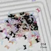 Mini Laços Acessórios para Nail Art Celebridade da Internet Laço Pequeno Francês Colorido Tamanho Misto Diamante de Resina Colorido Acessórios de Unha Vestíveis