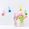 Páscoa coelho guirlanda festa pingente decoração acabado cor favo de mel bola guirlanda pingente cross-border atacado