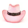 Sombrero de Paja de Vaquero Occidental Amazon AliExpress Transfronterizo Sombrero de Ala Ancha Protector Solar Sombrero de Playa Sombrero Duro de Paja
