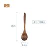 Ala de Pollo Madera Sin Pintar Niños Pequeña Cuchara de Madera Boca Redonda Cuchara Pequeña Cuchara de Madera Cocina de Madera Resistente al Calor Vajilla para Uso en el Hogar